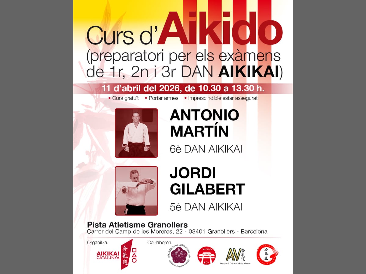 Cartell Curs d'Aikido