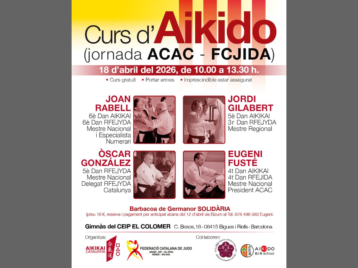 Cartell Curs d'Aikido
