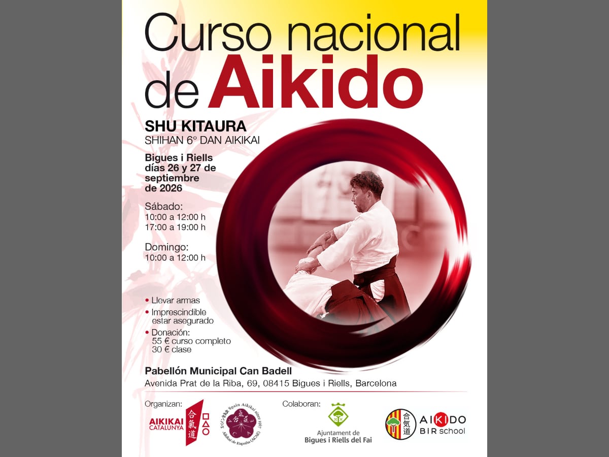 Cartell Curs d'Aikido